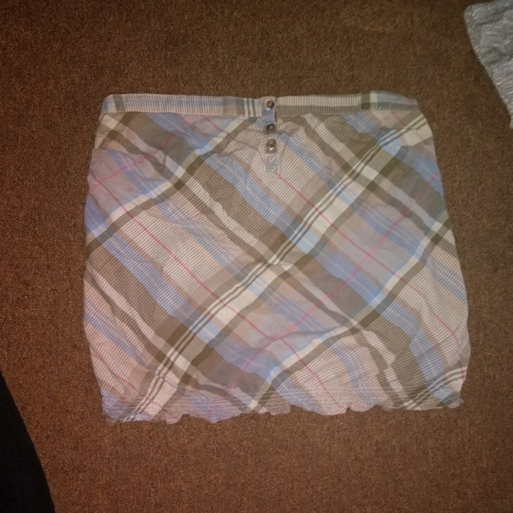 Plaid tube top